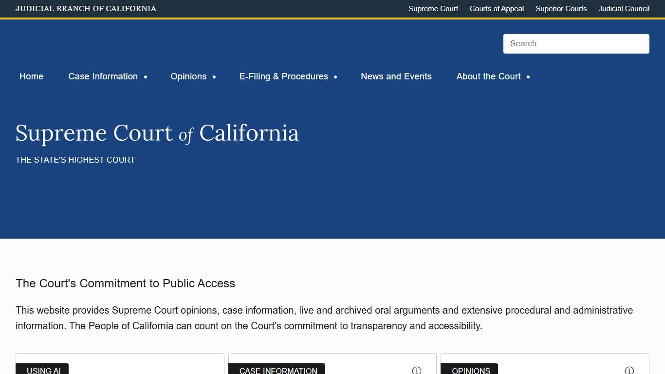 Home Supreme Court of California